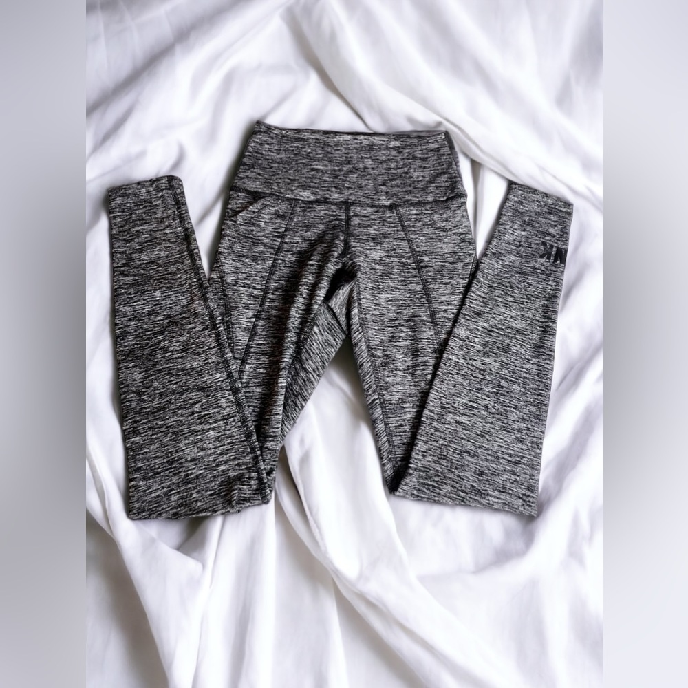 Pink Victoria Secret Women’s Size XS Gray High-Waisted Leggings